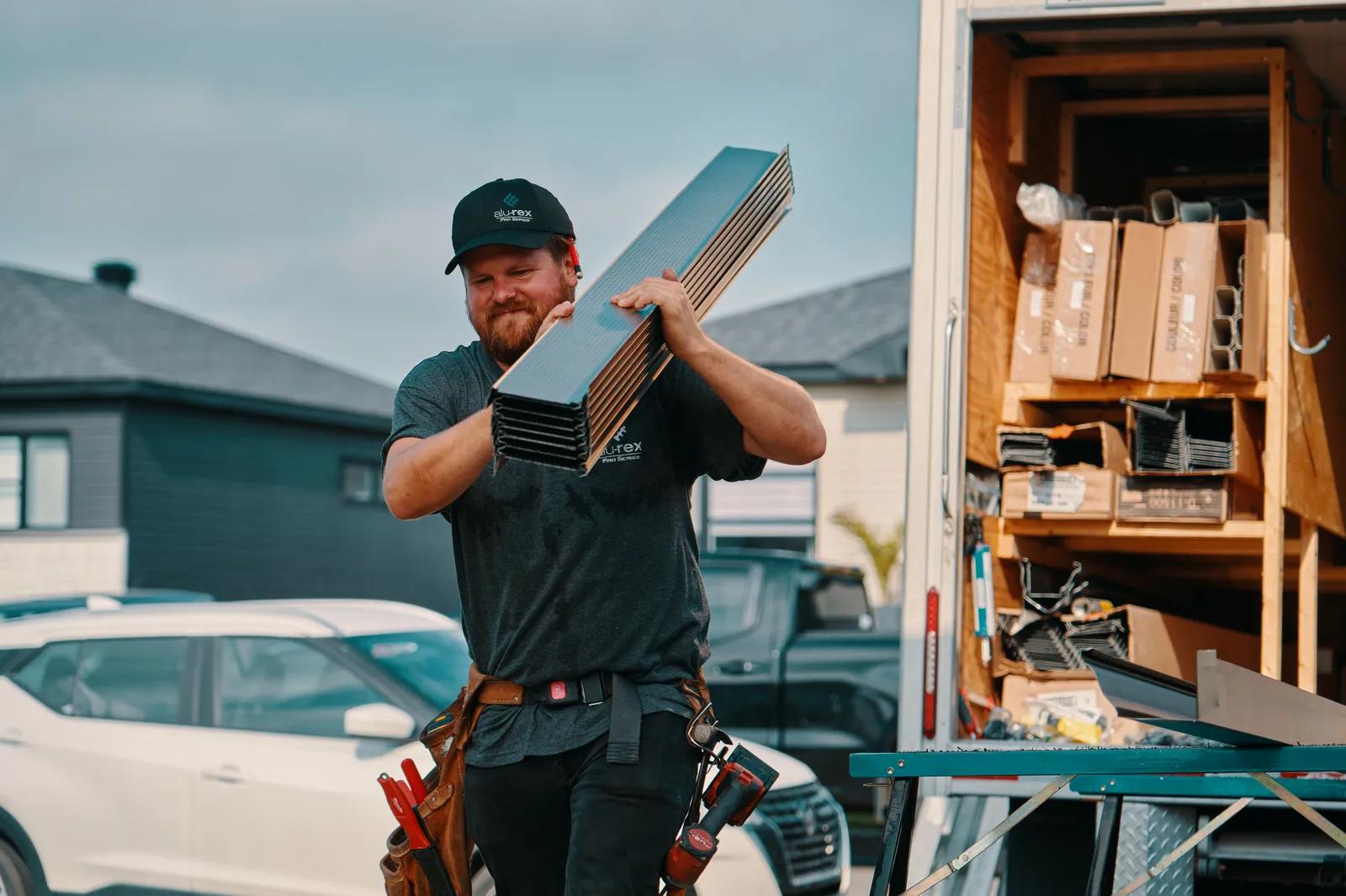Materials ready for the next job — Nature Guard Gutters, Biddeford ME
